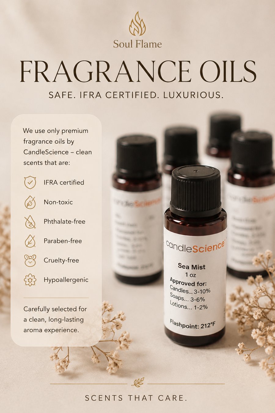 Luxury Candle Fragrances - Premium IFRA Certified Scents by SoulFlame