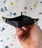 Small Tray made from Bicycle Inner Tubes - Gold Coloured Rivets - Super Seconds - Image 1