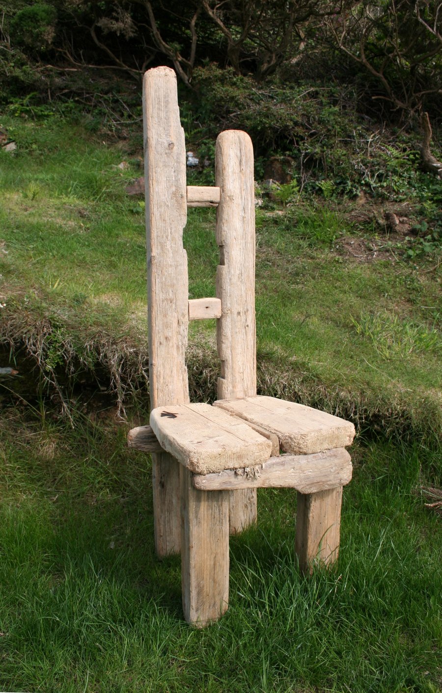Diftwood Chair, Drift wood Garden Chair, Driftwood Garden seat, Coastal Garden