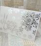 Silver snowflake Christmas card - Image 2