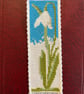 Snowdrop Counted Cross Stitch Bookmark Kit