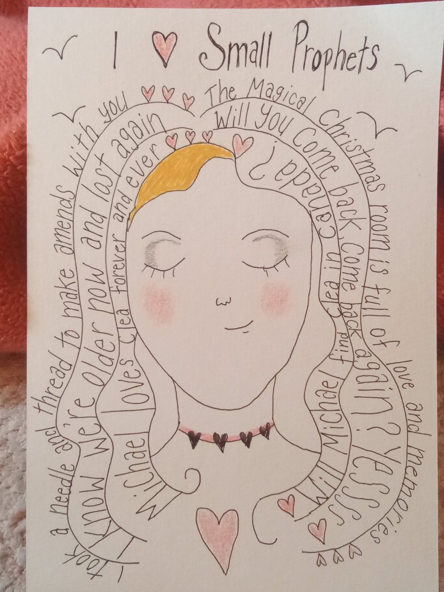 Small Prophets inspired original drawing measures 15cm by 21cm 
