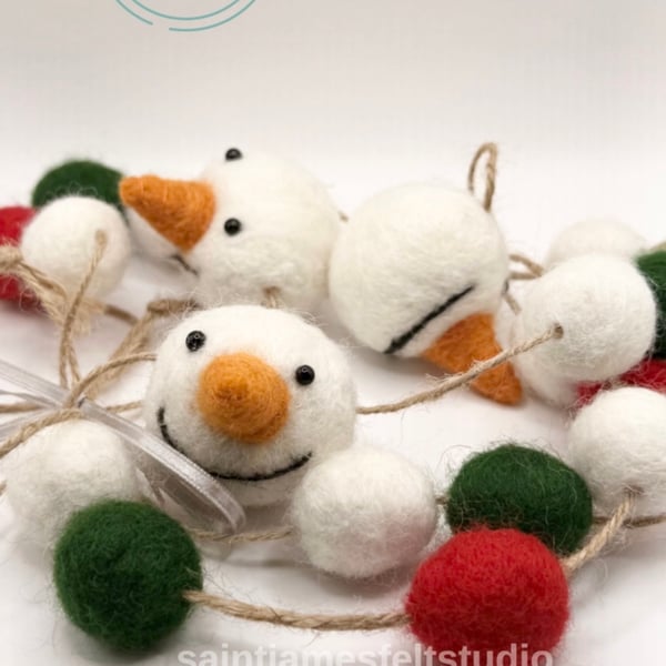 Christmas Felt Garland