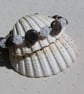 Brown Labradorite & Clear Quartz Crystal Gemstone Beaded Bracelet "Emily" - Image 2