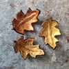 Oak Leaf Dish, Clay Keepsake Tray, Nature Inspired Décor