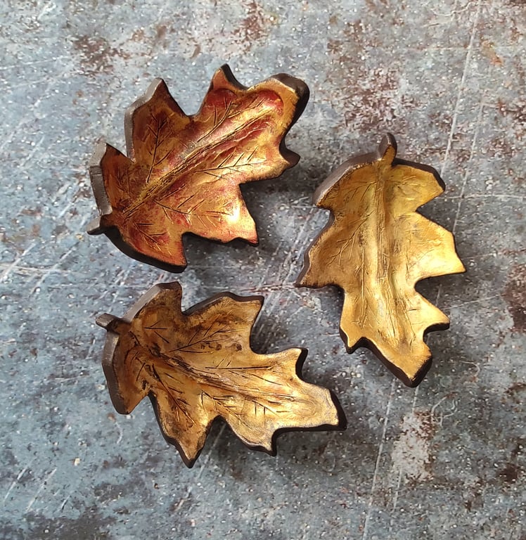 Oak Leaf Dish, Clay Keepsake Tray, Nature Inspired Décor