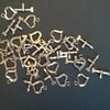 20 x heart toggle clasps 20mm - Destash