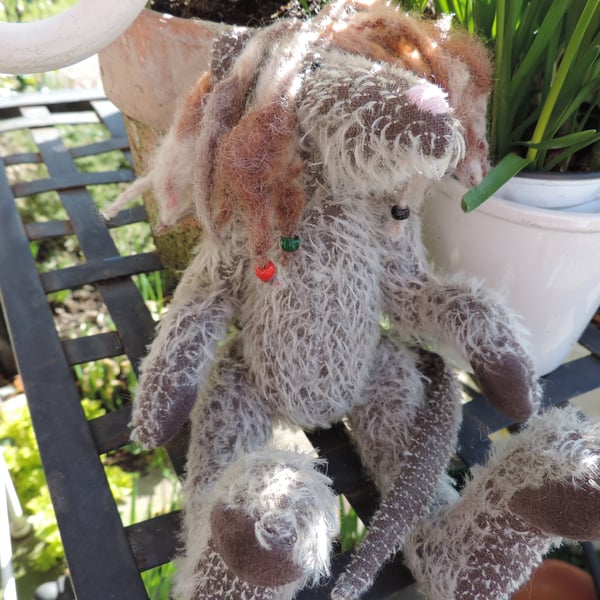 Hand Sewn Mohair Rasta Rat