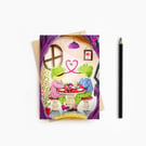 Frogs in Love Card - Greeting Card - Blank Inside 