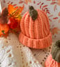 Baby Pumpkin hat and booties set - Image 4