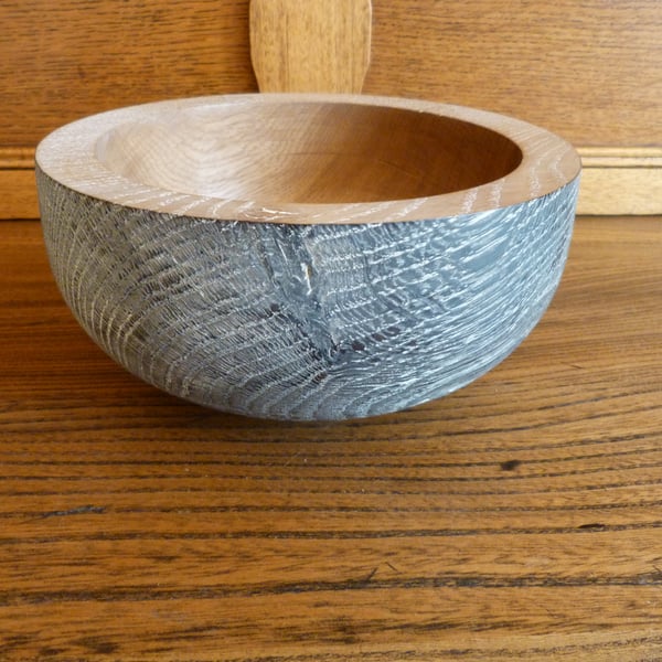 CHUNKY OAK BOWL