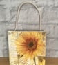 Sunflower & script wooden hanging wall plaque.
