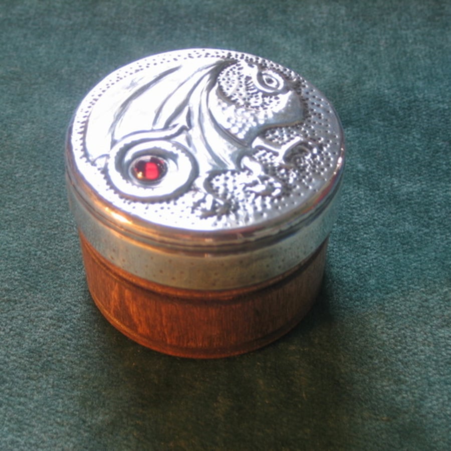 Pewter dragon box,for small treasures