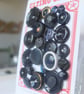 24 Vintage Navy Blue Buttons - Image 3