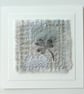 Textile Art with Hand Printed Clover Leaf  - Image 3