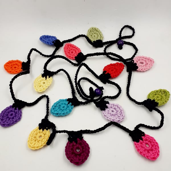 Crochet Mini Fairy Lights Garland 