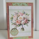 Mother's Day Card - Elegant Floral Mother’s Day Card for Mum - Rose Bouquet