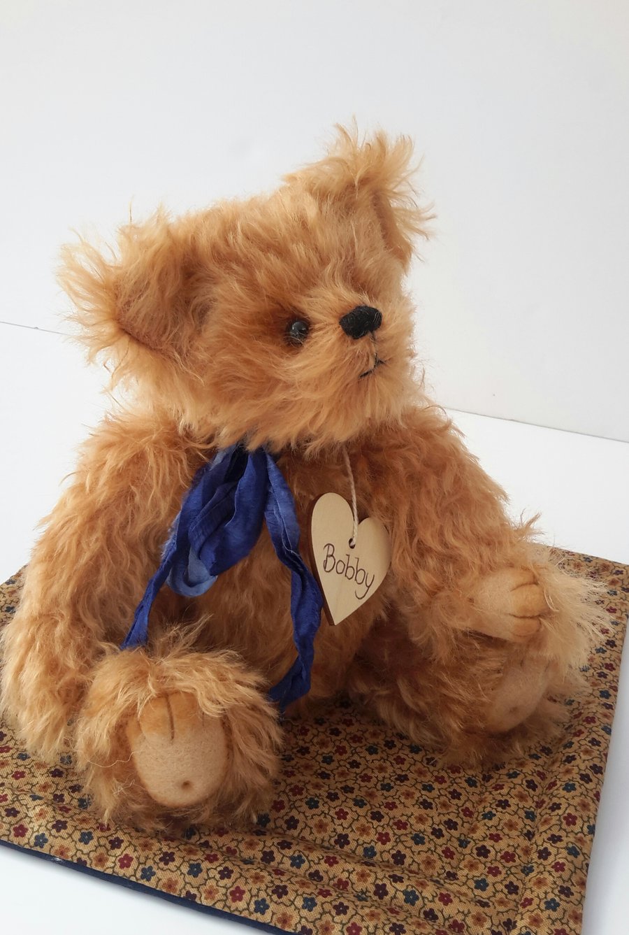 SOLD Bobby Bear,One of a Kind Mohair Bear, Collectable Teddy Bear by Bearlescent
