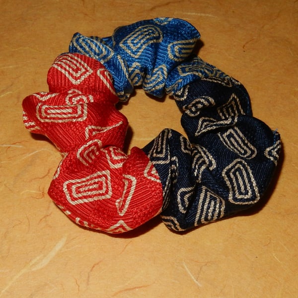 Scrunchy silk patchwork