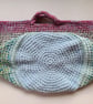 Crochet Basket Bag (Beach Blues) - holds so much!
