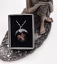 Sagittarius Fused Glass Pendant with Real Platinum Lustre Symbol