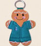 Veterinary Nurse Gingerbread Decoration - Embroidered Vet Nurse Character - Image 3