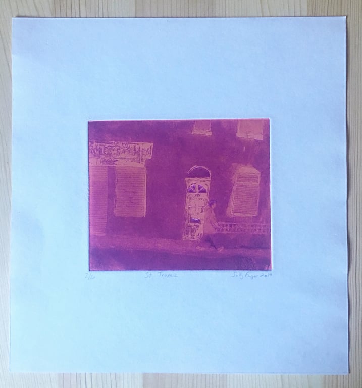 St. Tropez, Pink etching with aquatint, Salford street