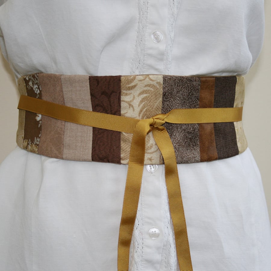 Patchwork Belt - Obi-style