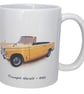 Triumph Herald Convertible 1970 - 11oz Ceramic Mug - Plain or Stripy Design - Image 2