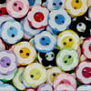 Daisy Flower Buttons, Assorted Coloured Flower Buttons, Craft Supplies