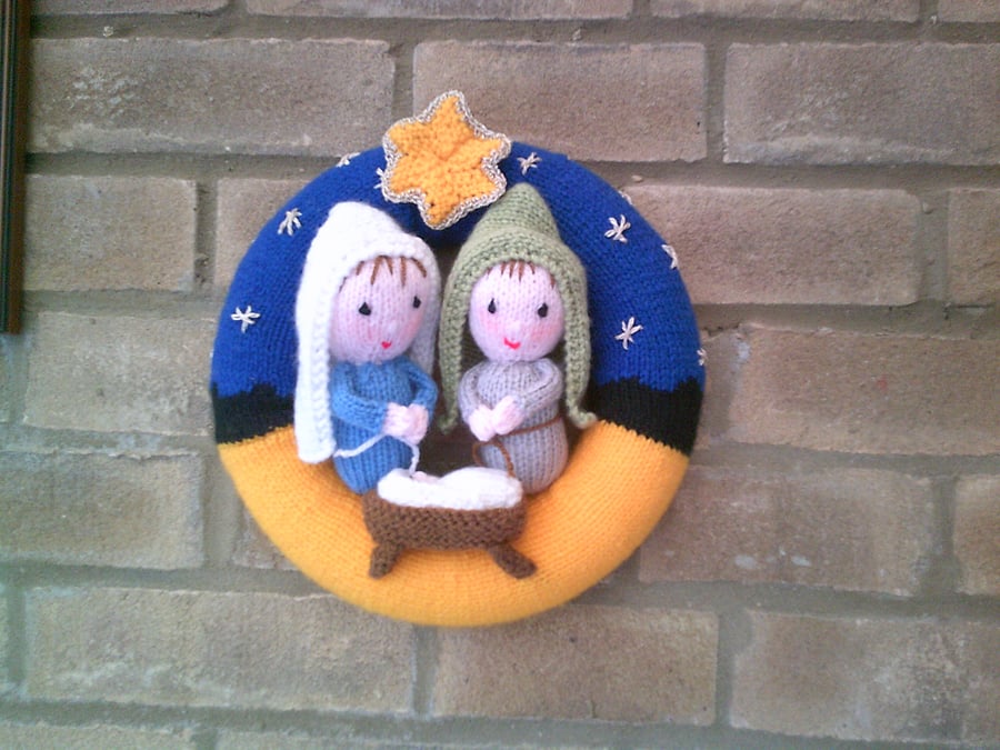 Nativity Christmas Wreath