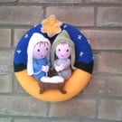 Nativity Christmas Wreath