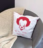 Pennywise "We all float down here" Appliqué Cushion - Image 3