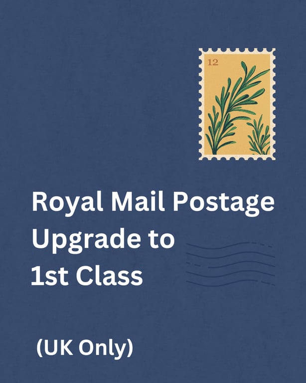 Postage Upgrade to Royal Mail 1st Class - UK Only