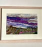 Breathe, an outdoor meditation, hand embroidered abstract landscape  - Image 1