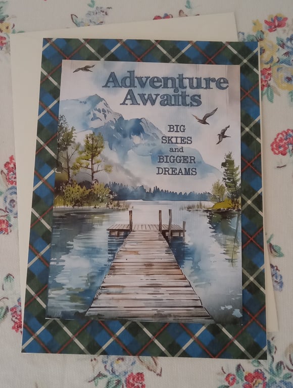 Vintage-style Congratulations card - Celebration card - Adventure card 