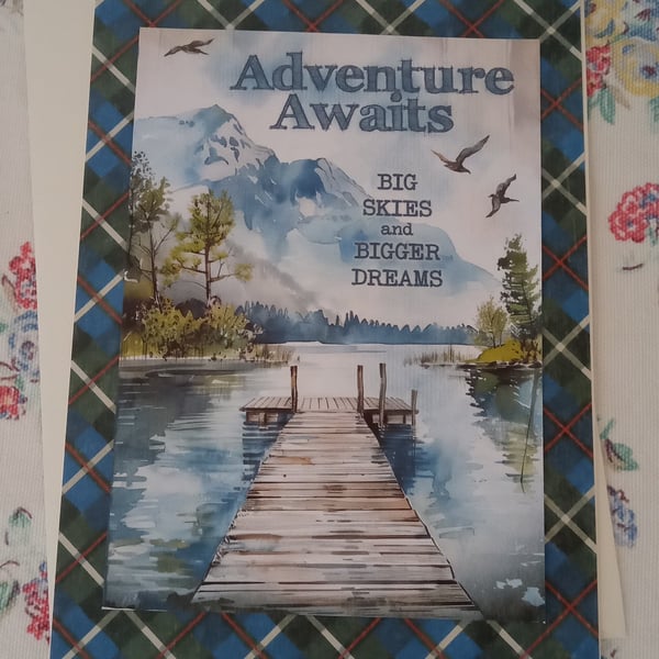 Vintage-style Congratulations card - Celebration card - Adventure card 