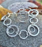Sterling silver hammered bracelet  - Image 6