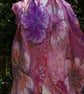 Lightweight Nuno Felted Silk Scarf – Handmade Floral Wrap