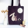 Moongazing Hares Tote Bag