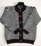 Chequerboard Pattern Toddler Cardigan Knitting Pattern. PDF Knitting Pattern - Image 1
