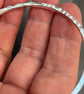 Silver Hammered Bangle, silver bangle, gold heart bangle, words bangle,  - Image 2