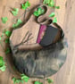 Waxed Cotton Canvas Camo Sling or Dumpling Bag. Camouflage Cross Body Bag - Image 3