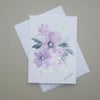 hand painted blank greetings card ( ref FA62 E1 )
