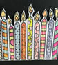 Handmade birthday card - birthday candles - Image 3