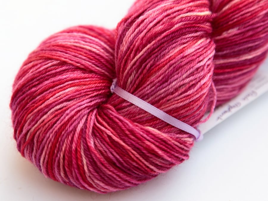 SALE: Pink Elephant - Superwash Bluefaced Leicester 4 ply yarn