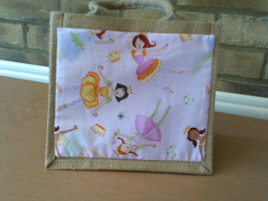 Ballerina Flower Fairies Small Jute Bag