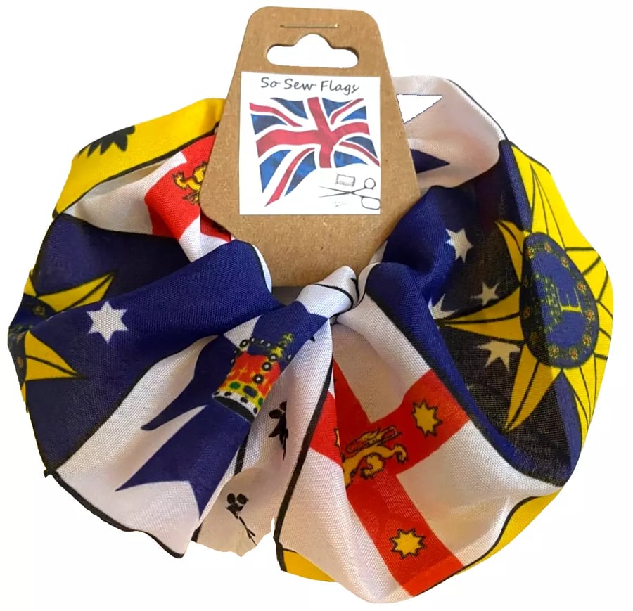 Australia Royal Standard Flag Hair Scrunchie Scrunchies Accessory Band Elastic