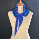Triangle Scarf - Speedwell & Dubonnet