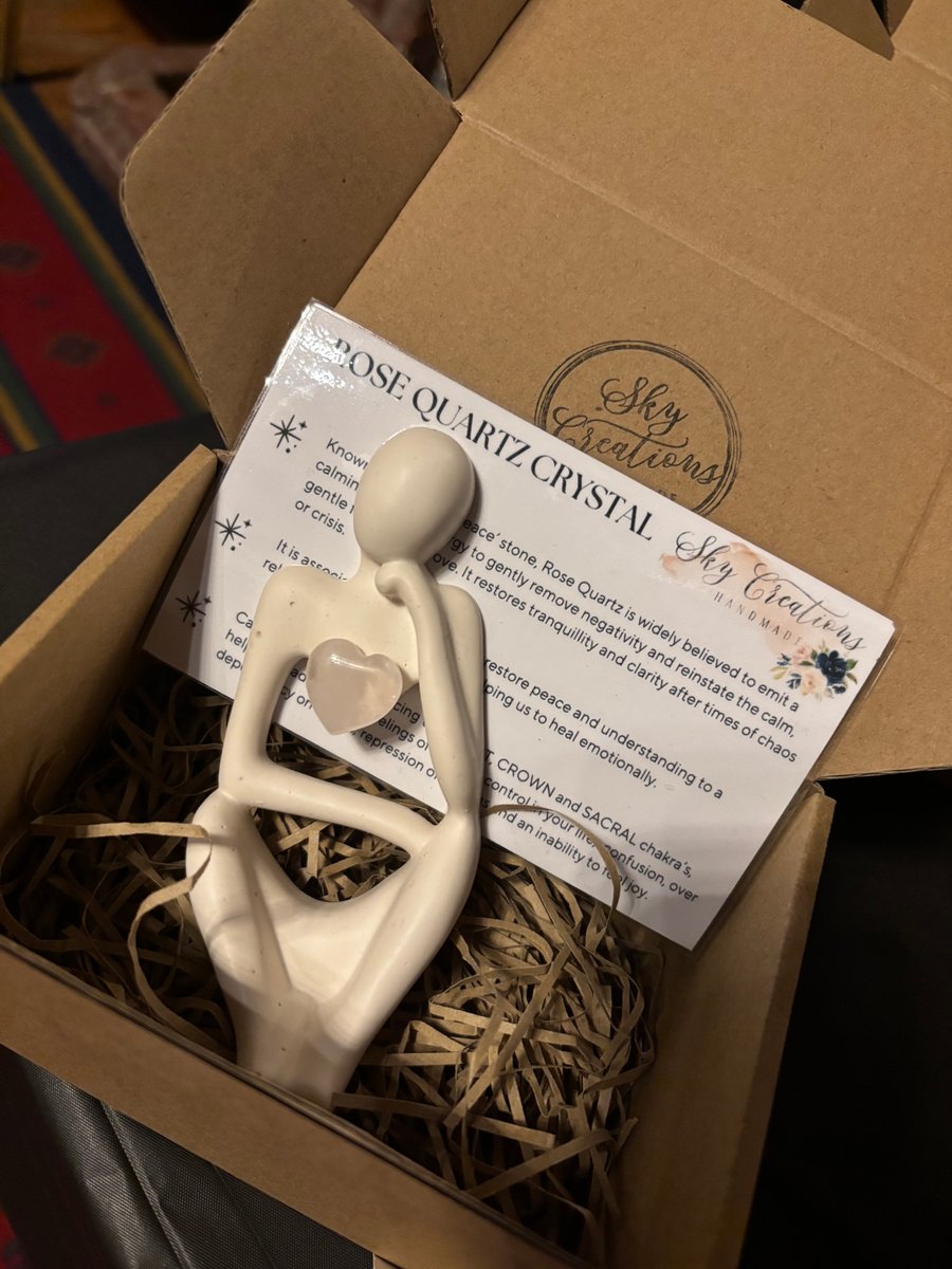 Thinker Ornament with crystal (incl. FREE UK postage)